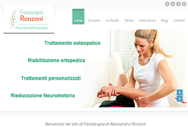 Sito WordPress fisioterapia