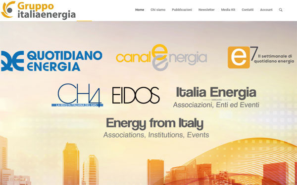 Sito wordpress italia energia