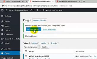 installare plugin wpml