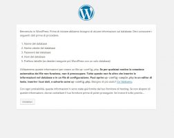 inizio installazione wp