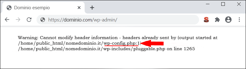 Cannot modify header information