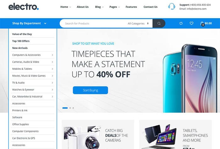 Electro tema ecommerce