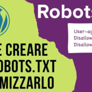 creare file robots txt