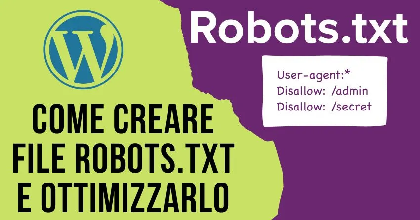 creare file robots txt