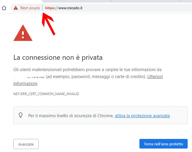 errore https