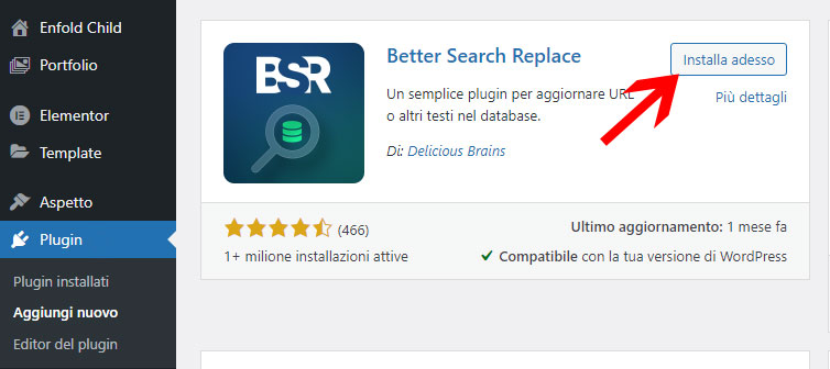 installare better search replace