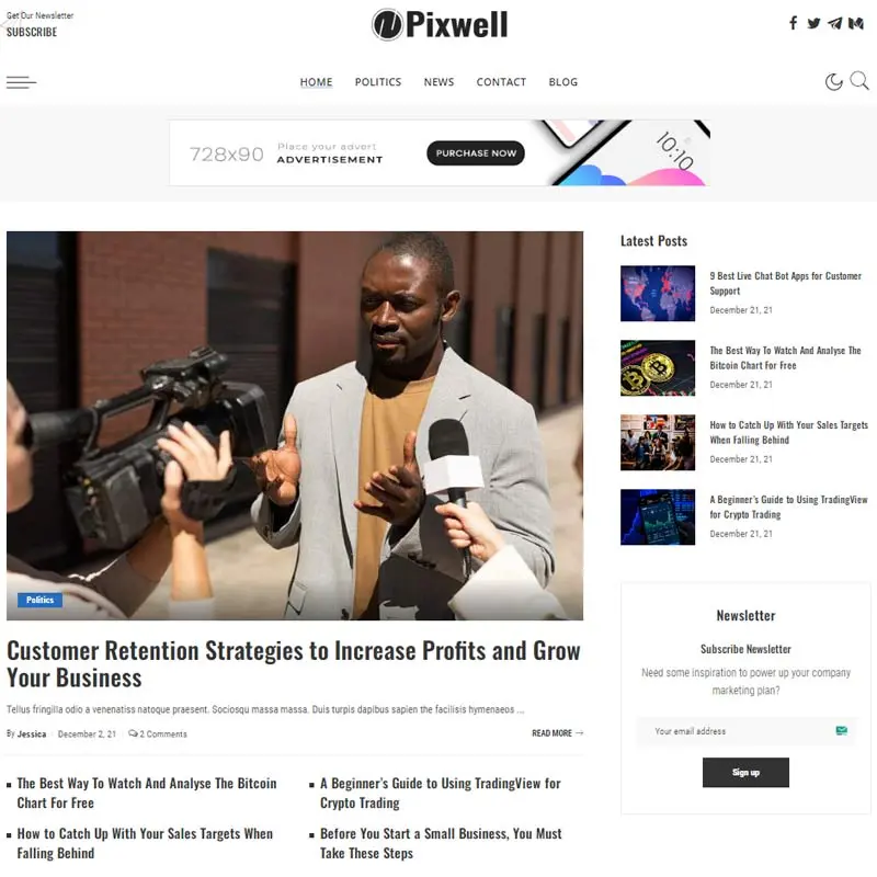 tema magazine pixwell