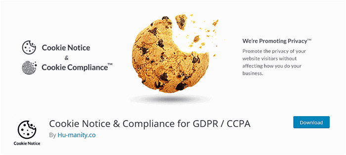 plugin gdpr Cookie Notice