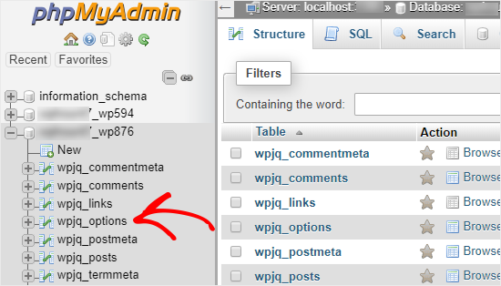 tabella database