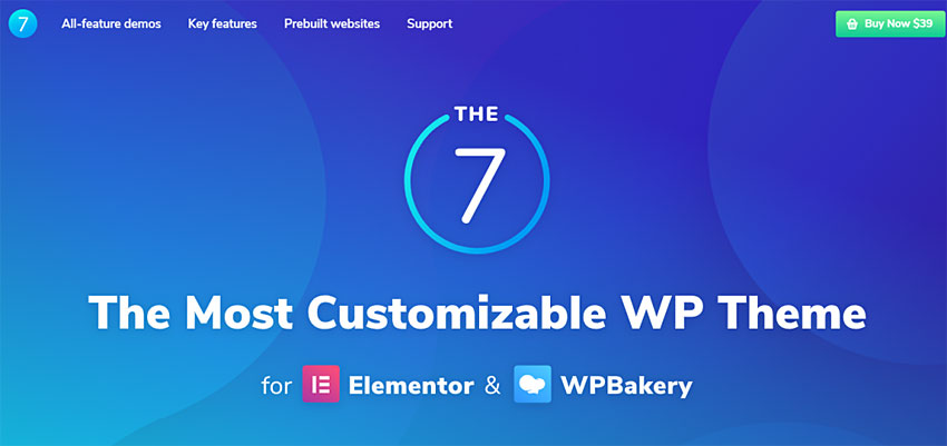 tema wordpress The7