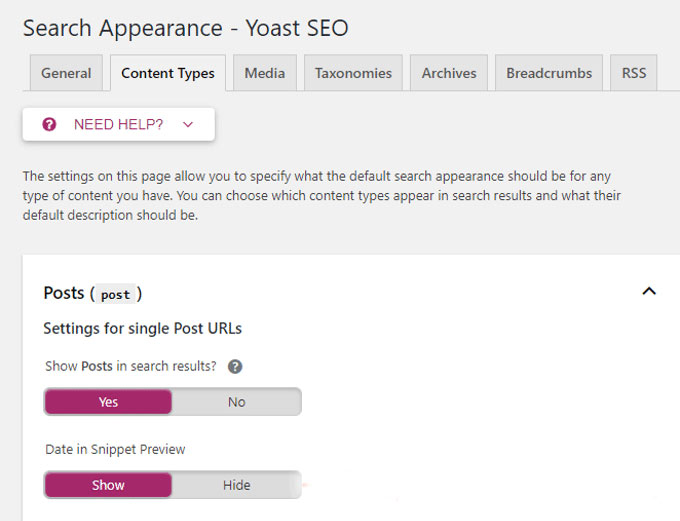 Snippet Preview Yoast