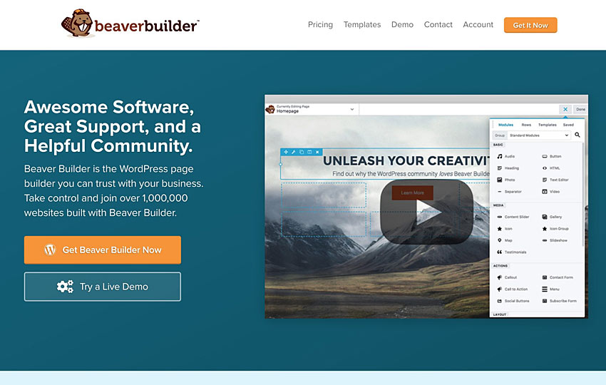 beaver page builder