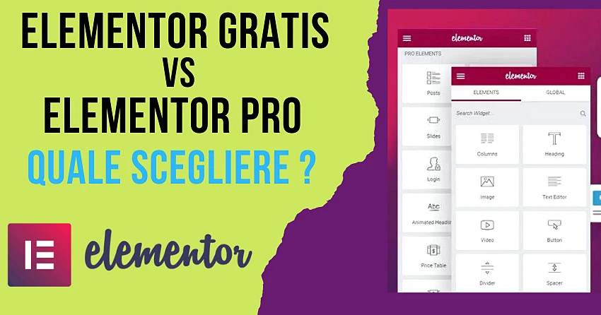 elementor gratis vs pro