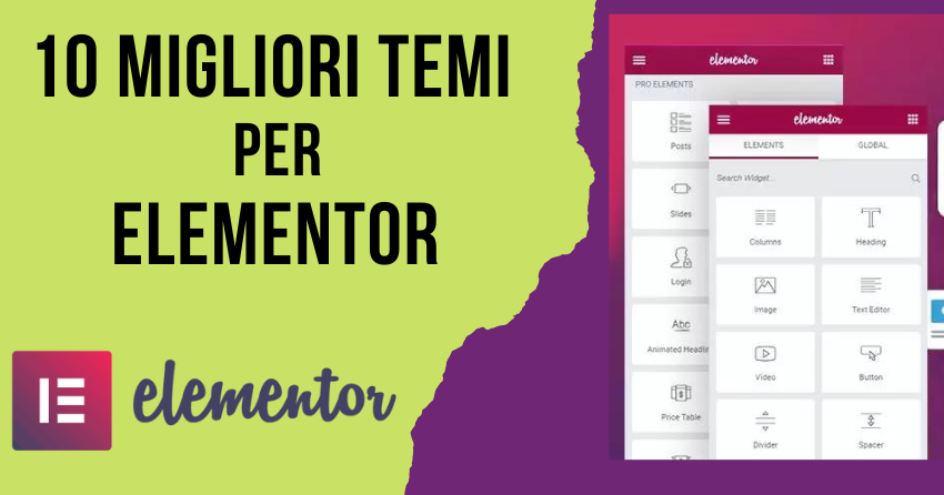 migliori temi per elementor