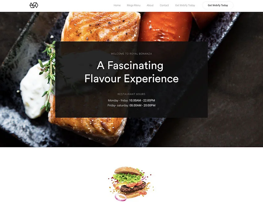 webify tema food blog