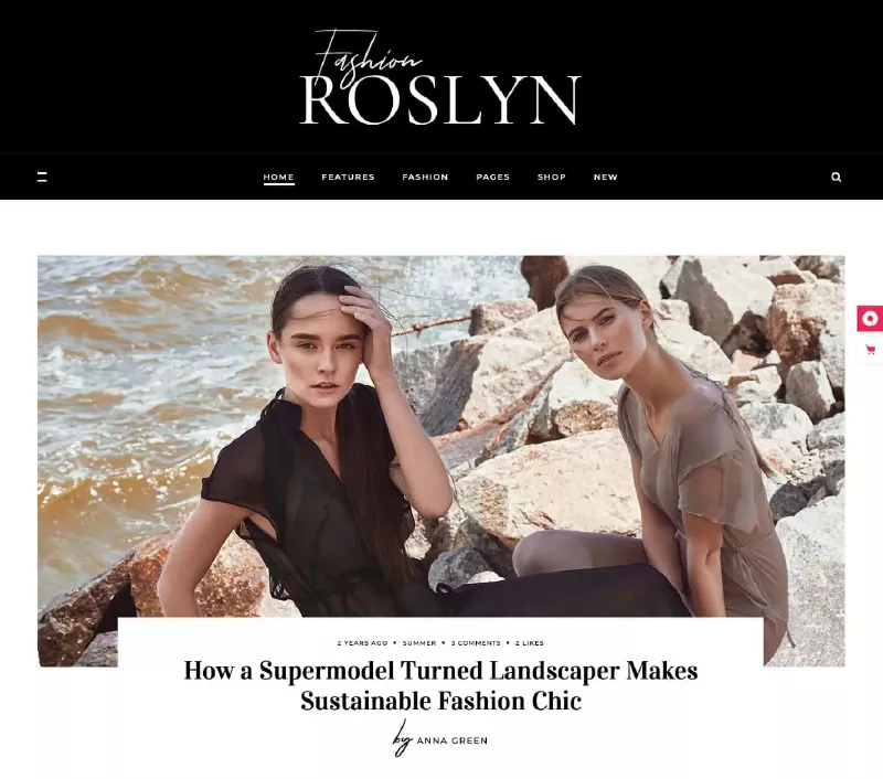tema fashion Roslyn