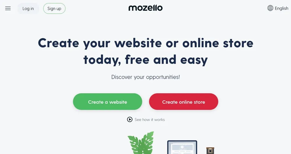 Mozello ecommerce