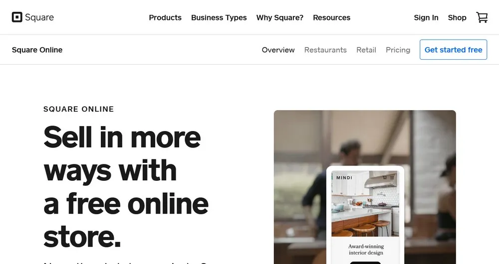 Square online ecommerce