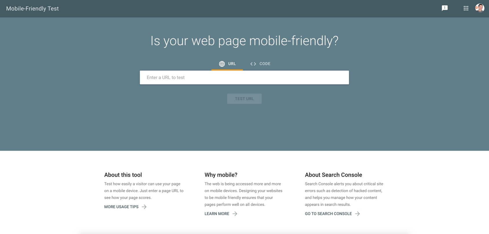 mobilefriendlytest seo tool