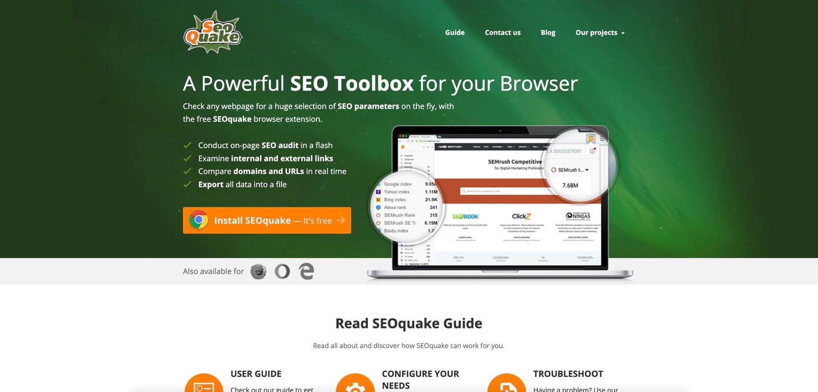 seoquake seo tool