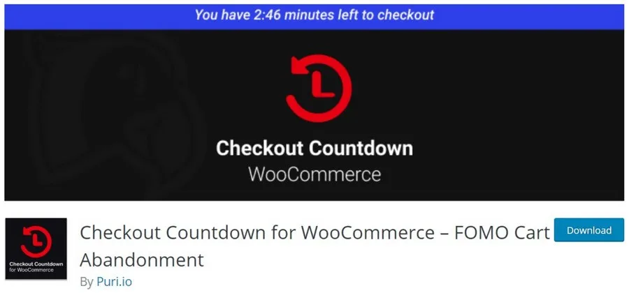 Checkout Countdown timer WooCommerce