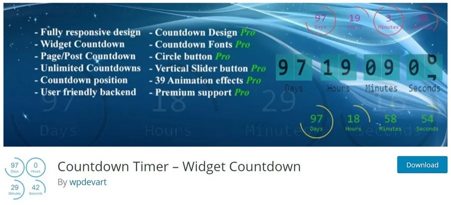 Countdown Timer widget