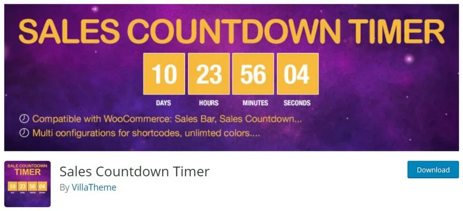 Sales Countdown Timer plugin