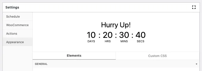 design countdown timer