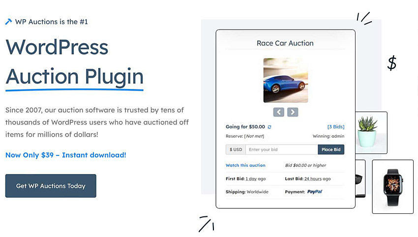 plugin aste WP Auctions